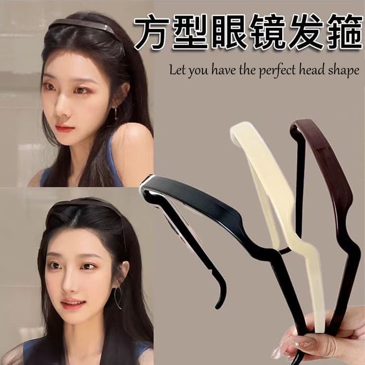 Coreano Novo Quadro Quadrado Plástico Bandana Único commuter Acessórios De Cabelo Para Mulher