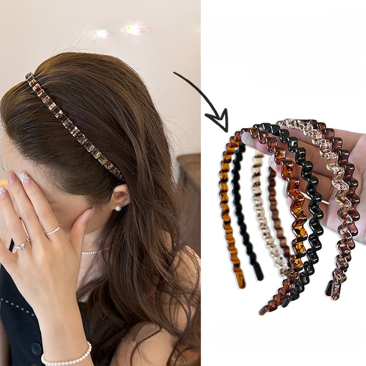 Novo Design Simples Moda Plástica Hair Hoop HairBands Headwear Headbands