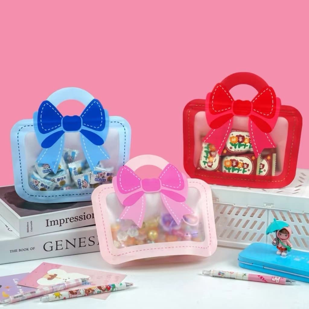 Sacos Ziplock Criativos Com Janela , Festa De Aniversário , Dia Das Crianças , Pequeno Saco De Presente De Doces