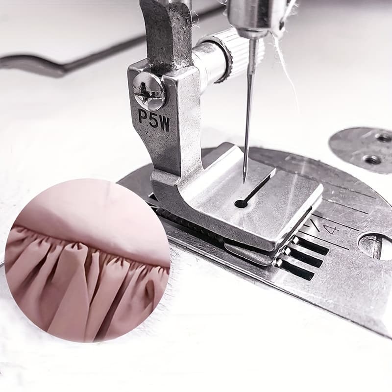 Calcador P5W Franzidor Reta industrial para 2 tecidos