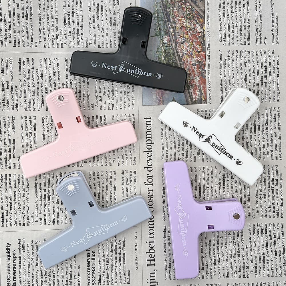 Clipe De Cor Retrô Para Notebook Cauda Longa Fofo Magnético De Escritório Pp Pasta De Papel De Teste Papelaria Criativa Prêmios Presentes Material De Estudante