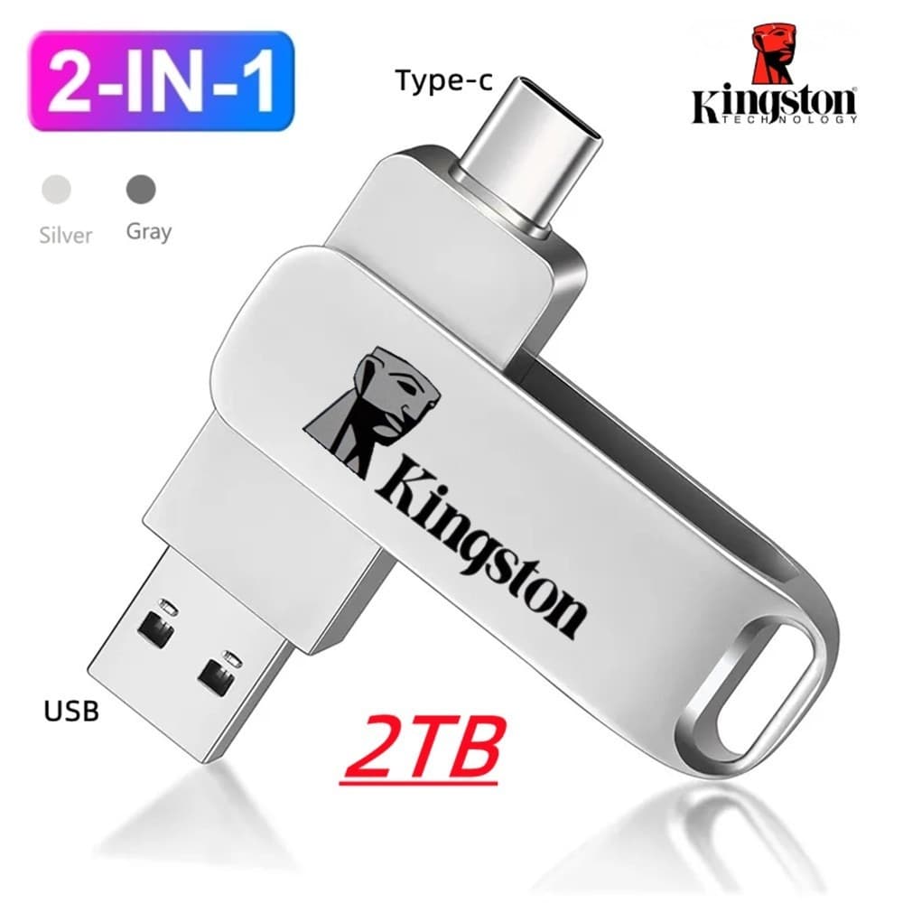 Unidade flash Kingston 2tb 1tb 512gb 256g 128g 64g 32g 16g 8g 4g Tipo-c usb OTG De Alta Velocidade Andrio