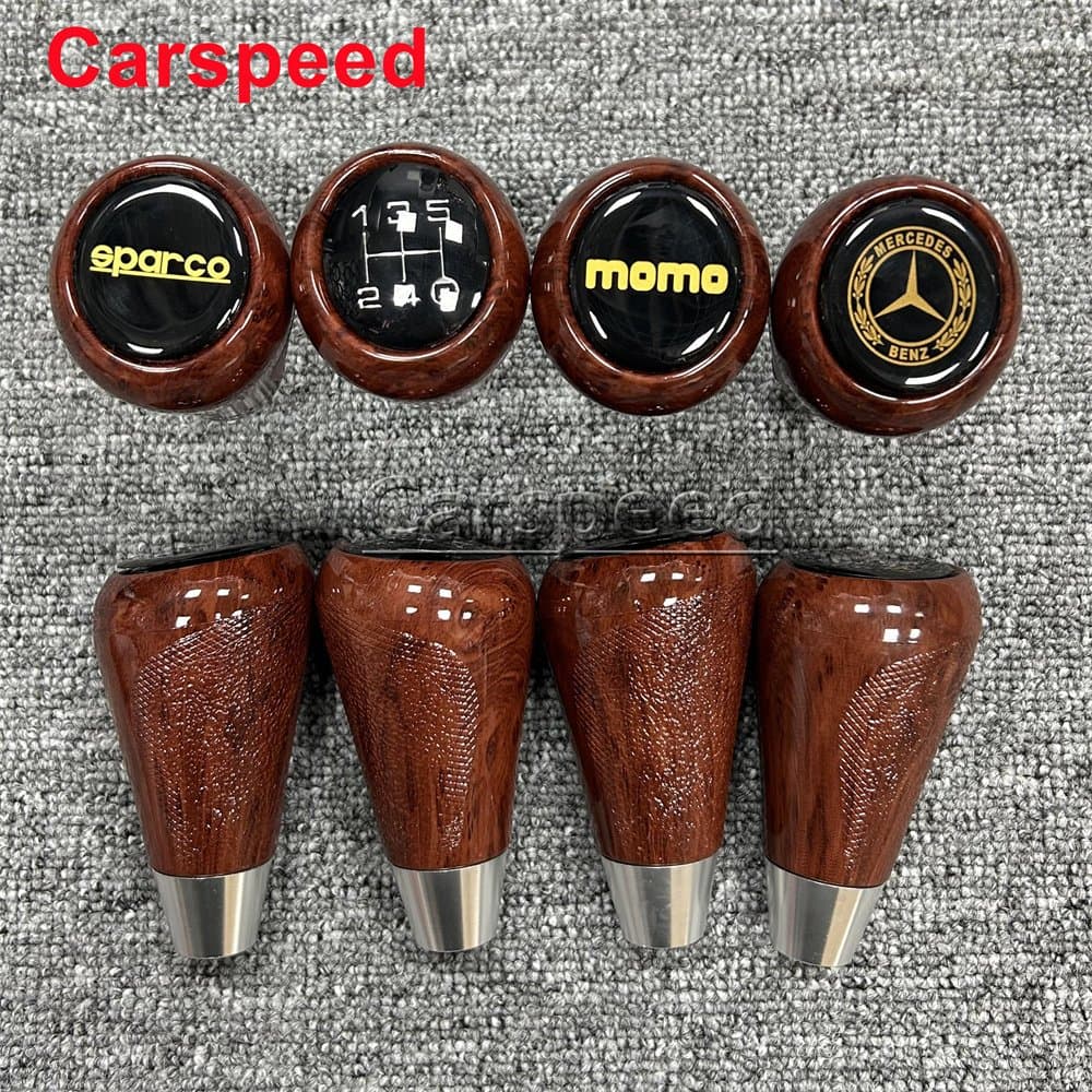 MOMO Sparco BENZ 5 Velocidades Estilo Madeira Carro Corrida Esportes Botão De Mudança De Marcha Alavanca De Mão Bola Uni