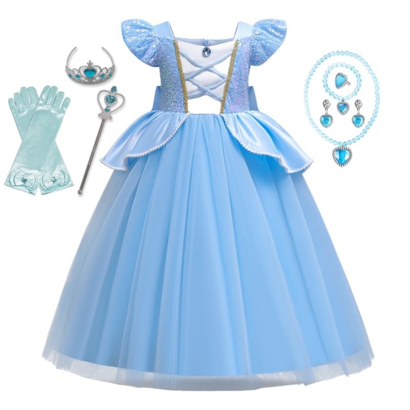WFRV Cosplay Roupas Para Meninas Birthday Vestido De Festa Fancy Baby Girl Ball Princesa Natal Halloween