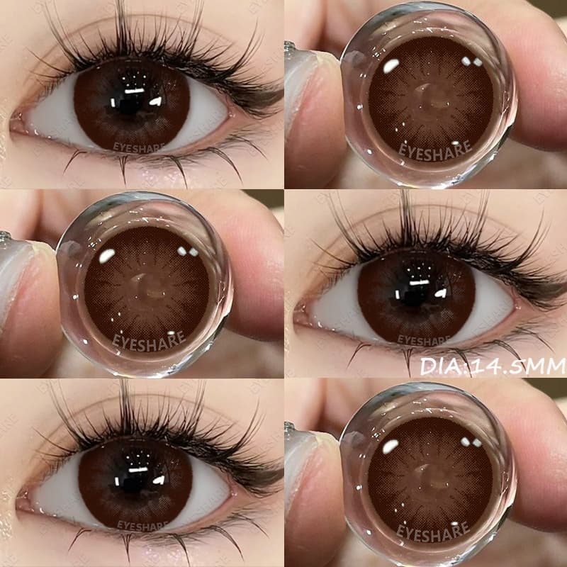 EYESHARE 2pçs Lentes De Contato Coloridas Natural Para Os Olhos Cosméticas Cor Azul Com Estojo Verdes
