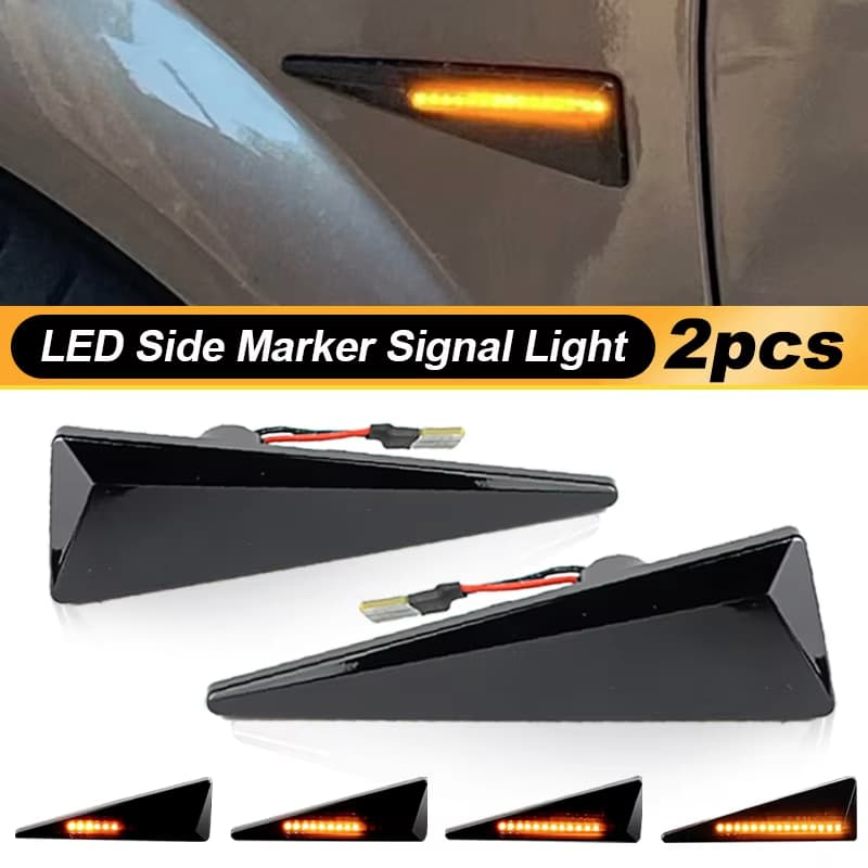 2Pçs Dinâmico LED Marcador Lateral Luz De Sinalização De Giro Para Renault Vel Satis Vento Avantime Megane Scenic Espace