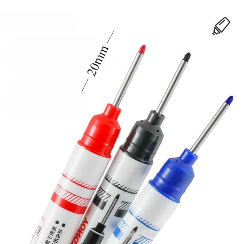 Caneta Ponta Longa Permanente Marcador De Furo Profundo Prego Longo De 20mm Para Madeira , Metálica E Vidro