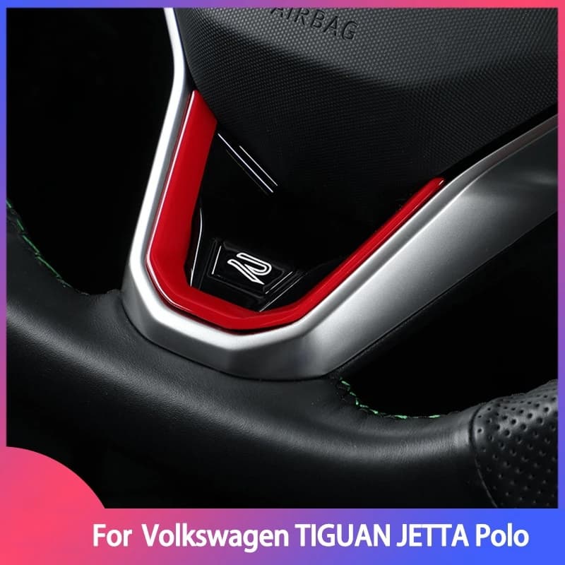 Volkswagen Tiguan Jetta Polo VIRTUS TAOS T-CROSS NIVUS Volante Acessórios R Logo Stickers 2020-2024