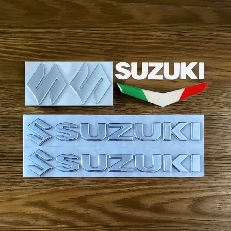 Decalques Com Logotipo Do Emblema 3D Para Suzuki