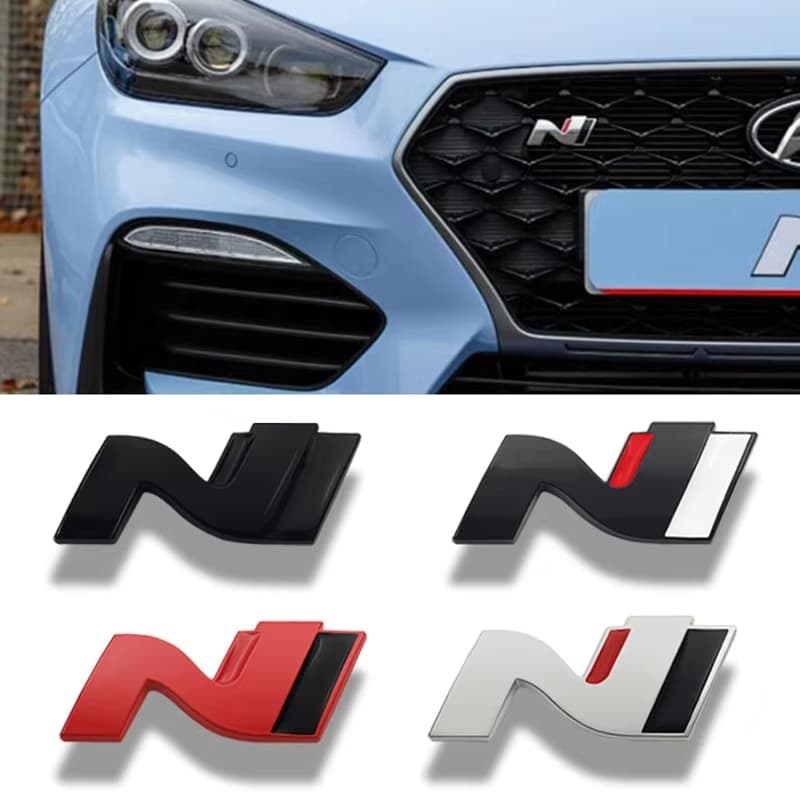 Adesivo De Carro N Line Nline Emblema Decalque Para Hyundai I20 I30 Kona Tucson Sonata Elantra Veloster Fender Grade Dia