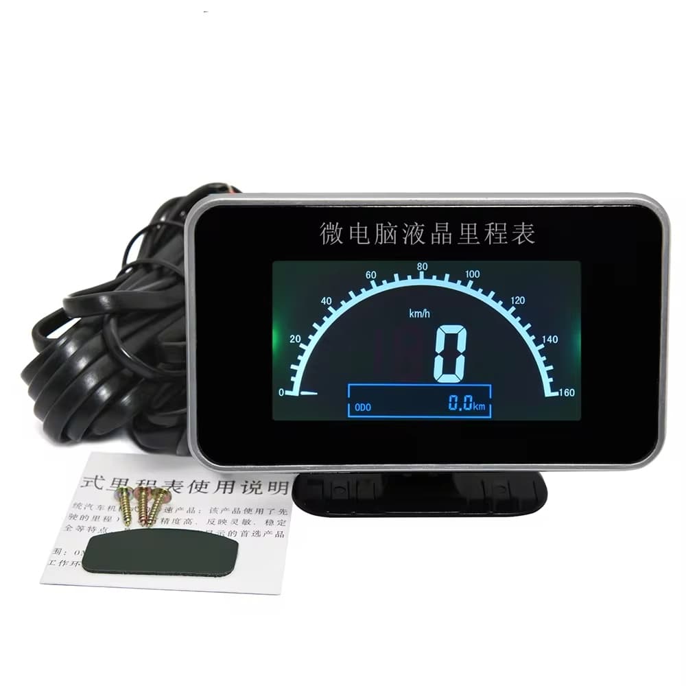 Novo Caminhão De Carro 2 Em 1 Funções Velocímetro Digital Medidor De Velocidade + Odômetro Painel De Instrumentos LCD + Alarme 9-32V