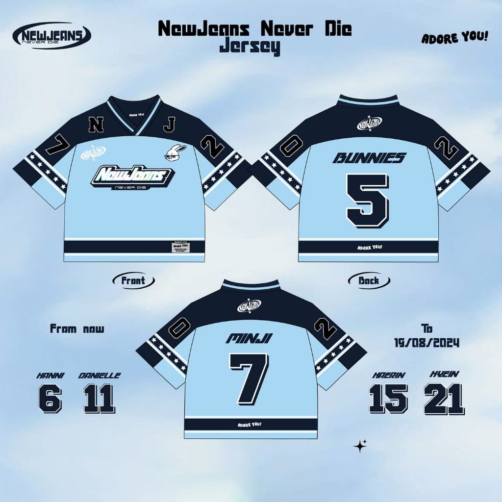 Camisa NewJeans Never Die ADORE