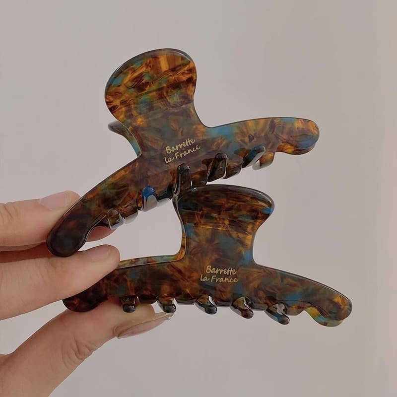 Elegante temperamento grampo de cabelo feminino ins tubarão clipe 2024 novo estilo clipe cocar High-End acetato Grab Cli