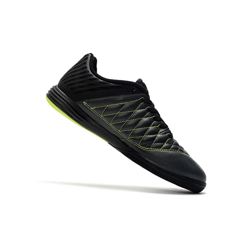 Chuteira De Futsal Masculino E Feminina Tênis De Quadra Couro Gato IC Infantil Botas De Futebol De Salão Original Preta