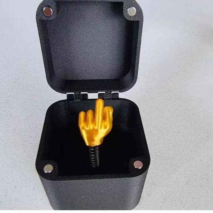 Conjunto De Caixa De Dedo Médio , Presente Surpresa Pop Up Passarinho Em Uma , Entrada Anel Travessura