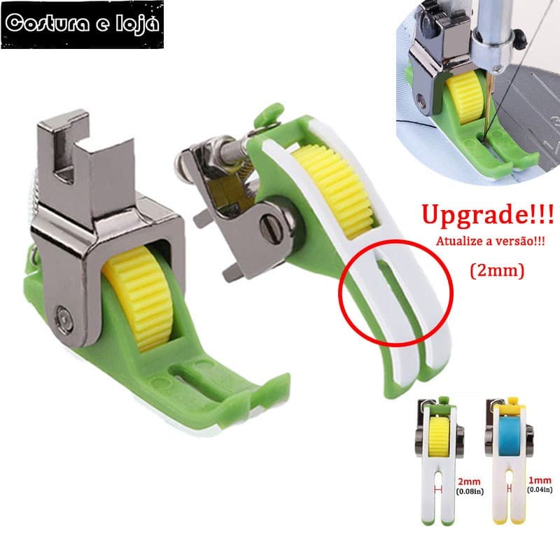 Calcador De Plástico De Rolo Para Industrial-Ajuste Universal Couro , Malha , Algodão , Pelúcia
