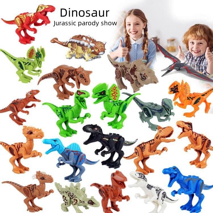 Brinquedos De Construção De Dinossauro Jurassic Park Infantis DIY Educação