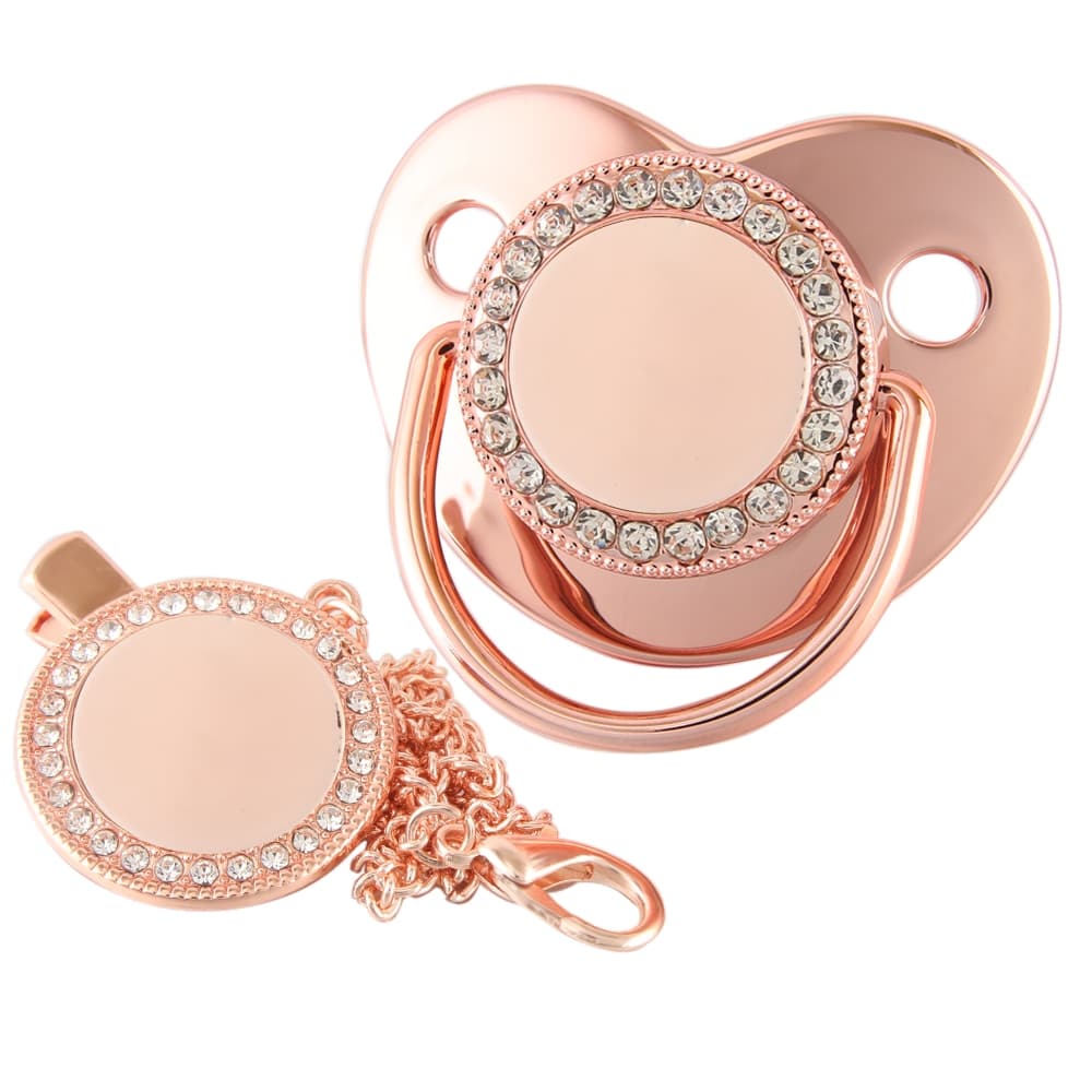 Chupeta De Bebê Bling Por Atacado Com Clipe Pendente