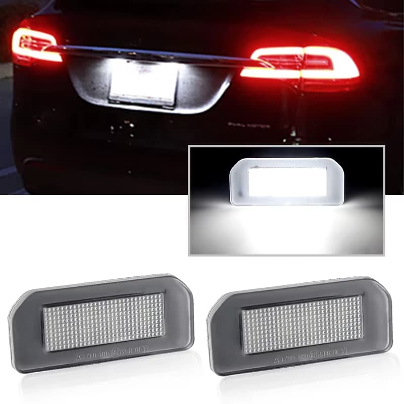 2 Unidades # 1449730-00-B Lâmpada De Luz LED Branca Para Placa De Matrícula Tesla Modelo 3 2017-2020 Y 2020-2022