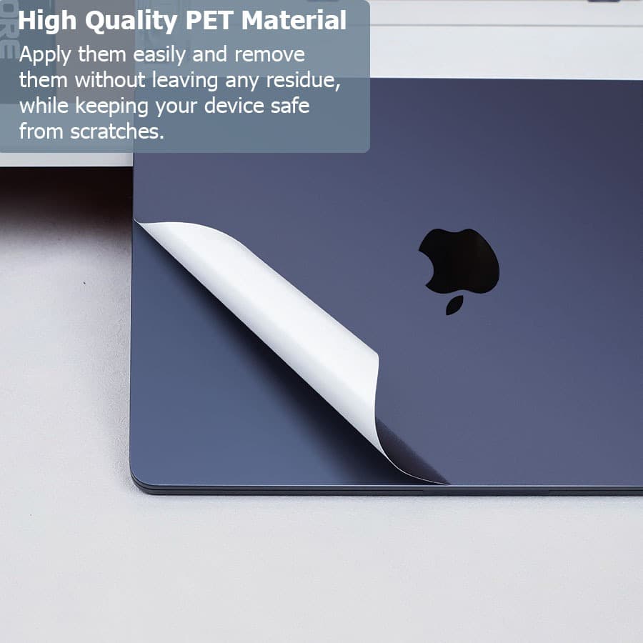 Adesivo De Corpo Meia-Noite Para 2022 2023 2024 Macbook Air 13 m3 m2 15 Polegadas A3113 A3114 A2681 A2941