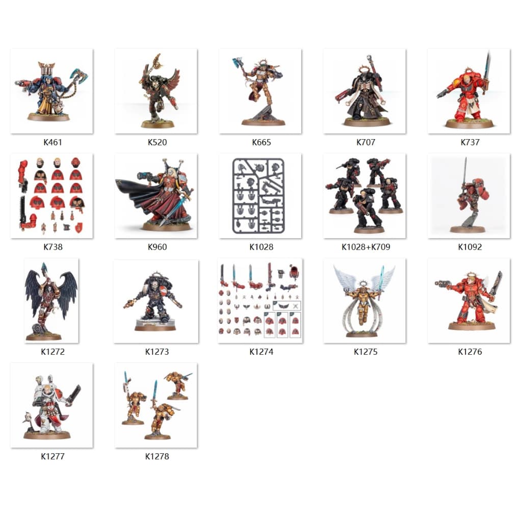 1103001Modelo de resina modelo branco novo produto K Blood Angel série Dante Astoras atualizar peças coleção 2-resina pr