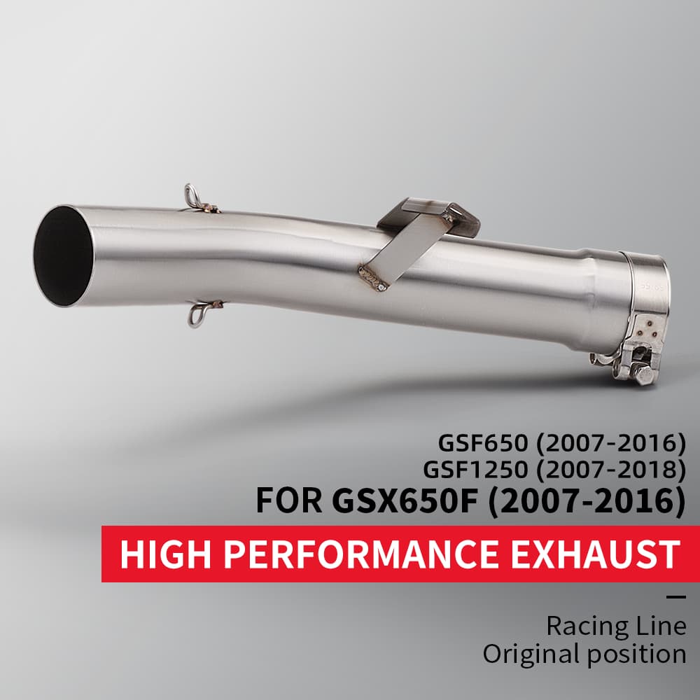 Escape De Para Motocicleta , GSF650 GSX650F 2007-2016 GSF1250 2007-2018 , Interface Modificada De 51mm , Tubo De Ligação