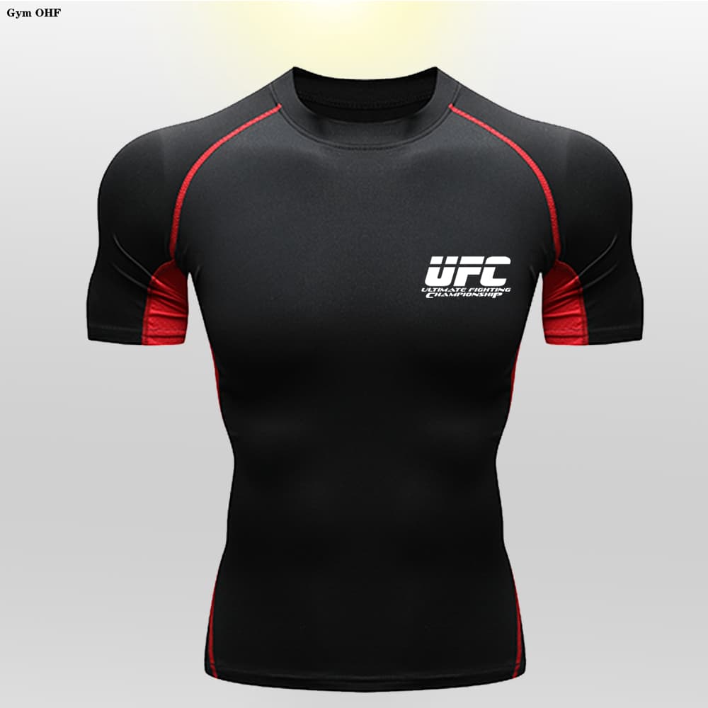 Camiseta Infantil Antidesgaste Compressão Boxe Respirável Manga Curta Roupas Esportivas