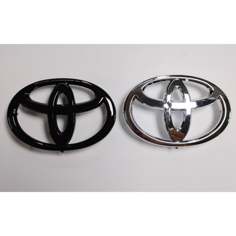 Para Logotipo Do Volante TOYOTA Emblema Central Preto INNOVA Fortuner Vios Avanza COROLLA Camry Highlander RAV4 Altis