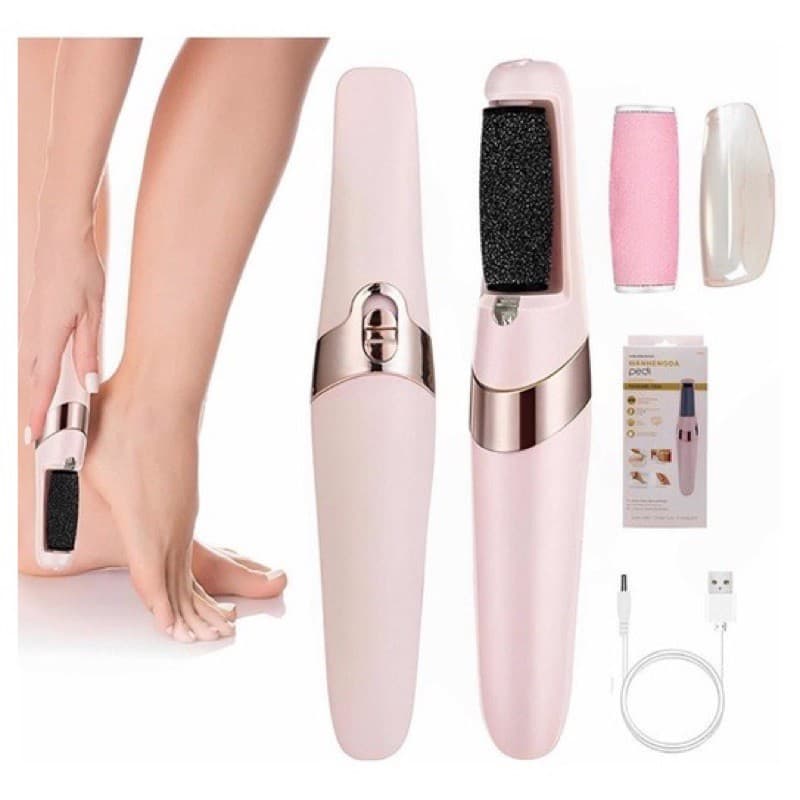 Lixador de Pé Elétrico -Tira Calos Lixa Esfoliante Elétrico Portátil Pedicure Recarregavel USB