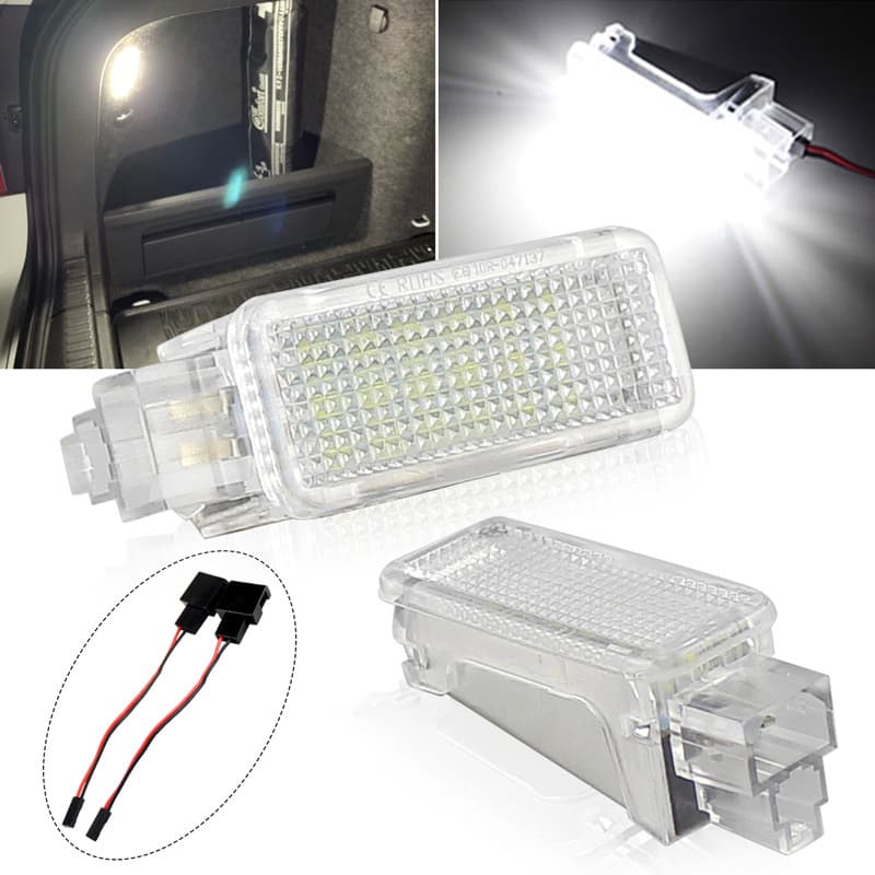 LED Tronco Caixa De Luva sob a luz Do Pé da porta Para VW Gol Jetta Touareg Tiguan Eos Passat CC Phaeton Scirocco Rabbit