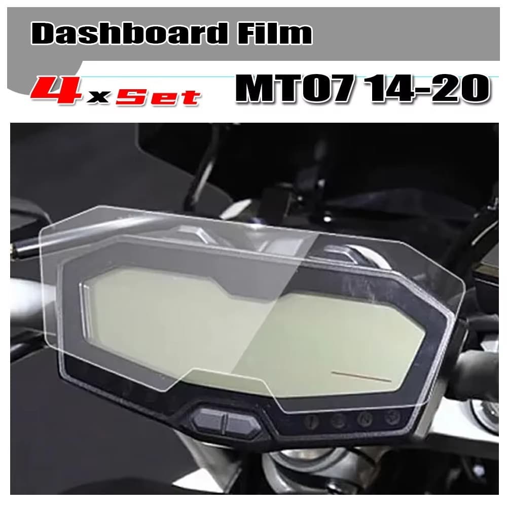 Painel De Motocicleta Yamaha MT07 FZ07 2014-2020 , Filme anti-Riscos Protetor De Tela