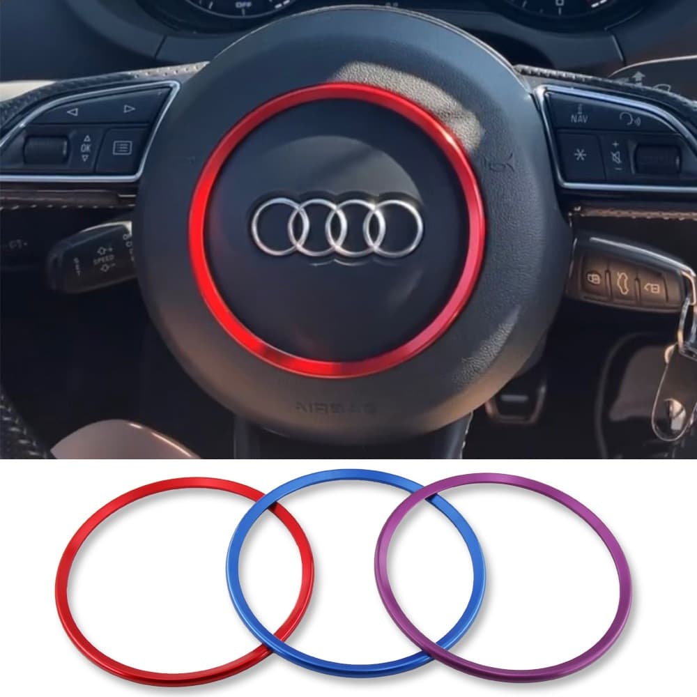 Audi A1 A6 A7 Q3 2011-2018, A3 A4 A5 Q5 2013-2016 Carro Volante Centro Emblema Autocolante Decorativo Capa Acessórios
