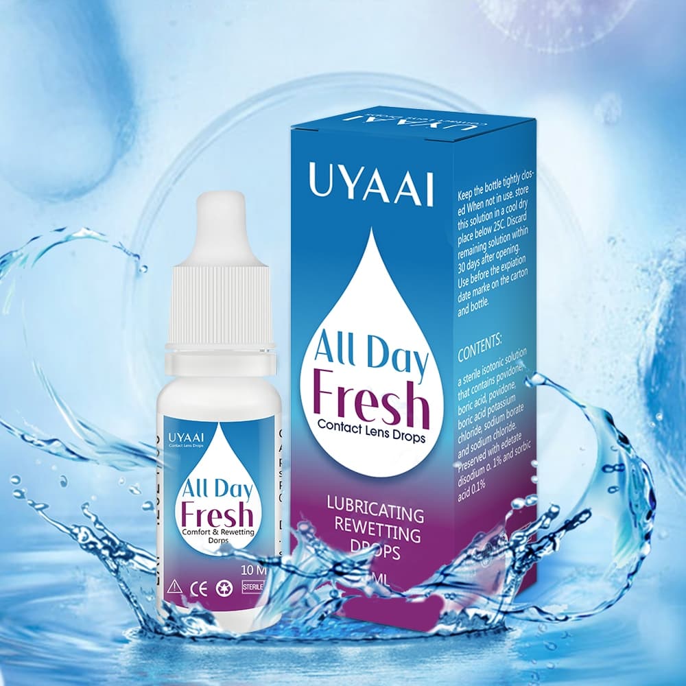 UYAAI Relaxante Colírio 10ml Fresco Limpeza Médica Desintoxicação Dos Olhos Alivia Desconforto Remoção Fadiga Cuidados C
