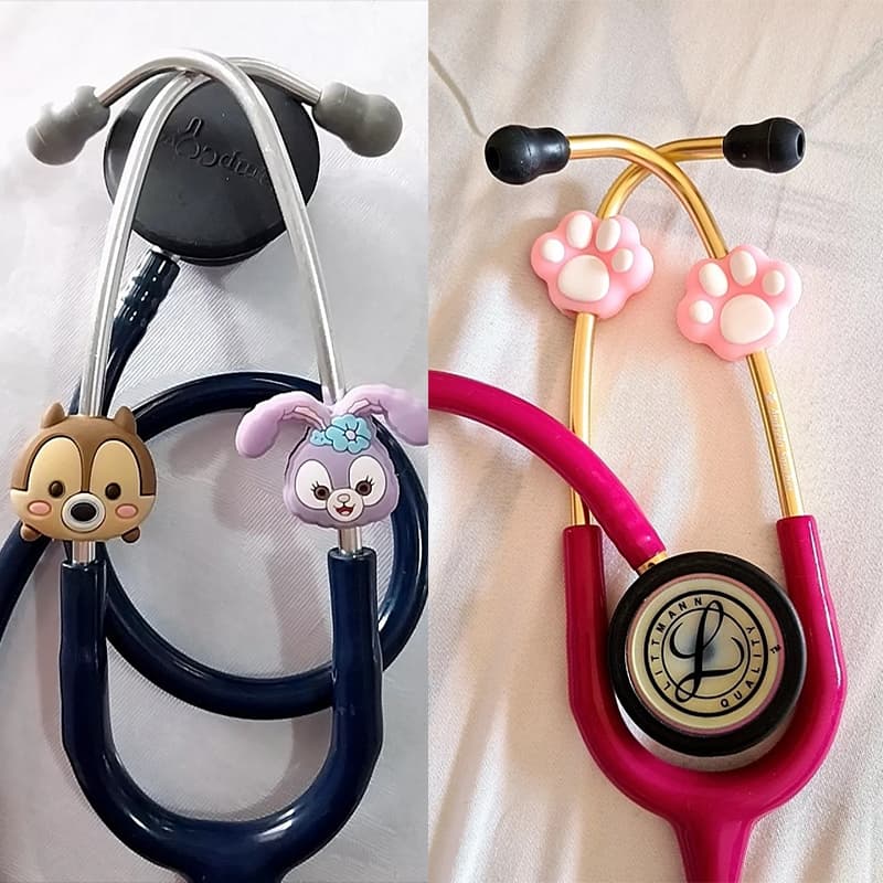Acessório para Estetoscópio 01 ao 40 - Enfeite para Estetoscópio Pediátrico/Enfermagem Pingente Clínico Fofura