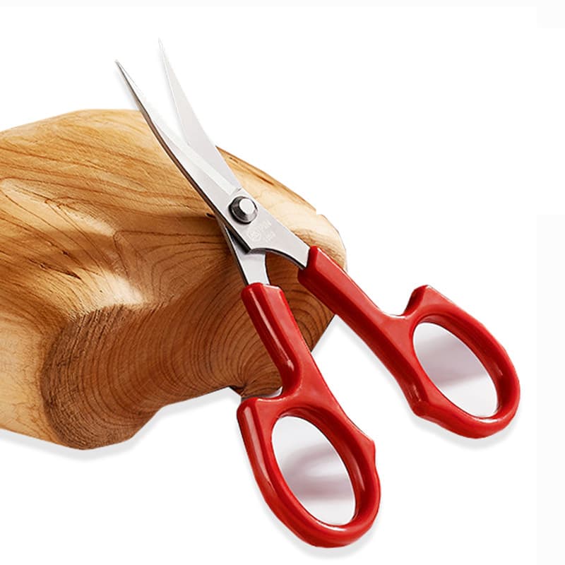 1 Peça Vermelha 5.5 " Tesoura De Bordado De Cabeça Dobrada Para Corte Tecido De Costura Ponto Cruz Alfaiate Ferramenta C