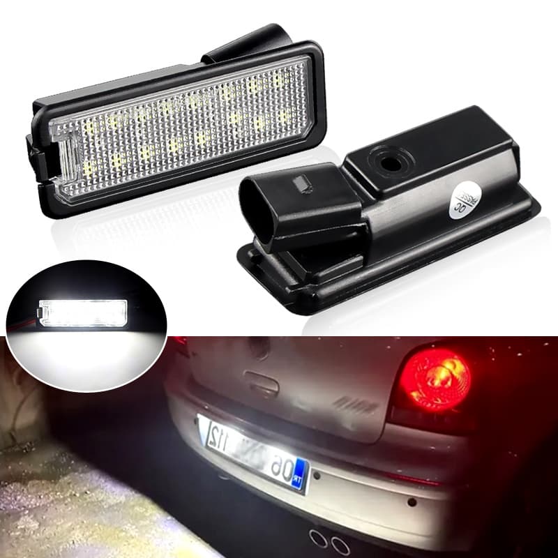2 Pçs LED Número Da Placa De Licença Lâmpada Para VW Novo Beetle Polo Scirocco EOS Passat CC B7 B8