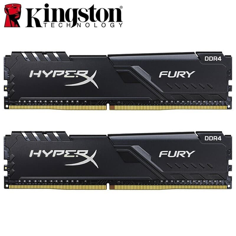 Kingston HyperX FURY DDR4 16GB 8GB 4GB 3200MHz 2666MHz 2400MHz 2133M PC4 Memória RAM Desktop 288Pins