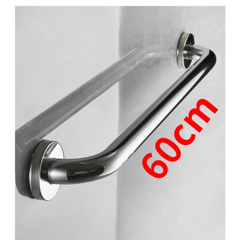 60 cm Alça de Apoio Banheiro Barra Inox 60cm Cadeirante Idoso Deficiente Acessibilidade