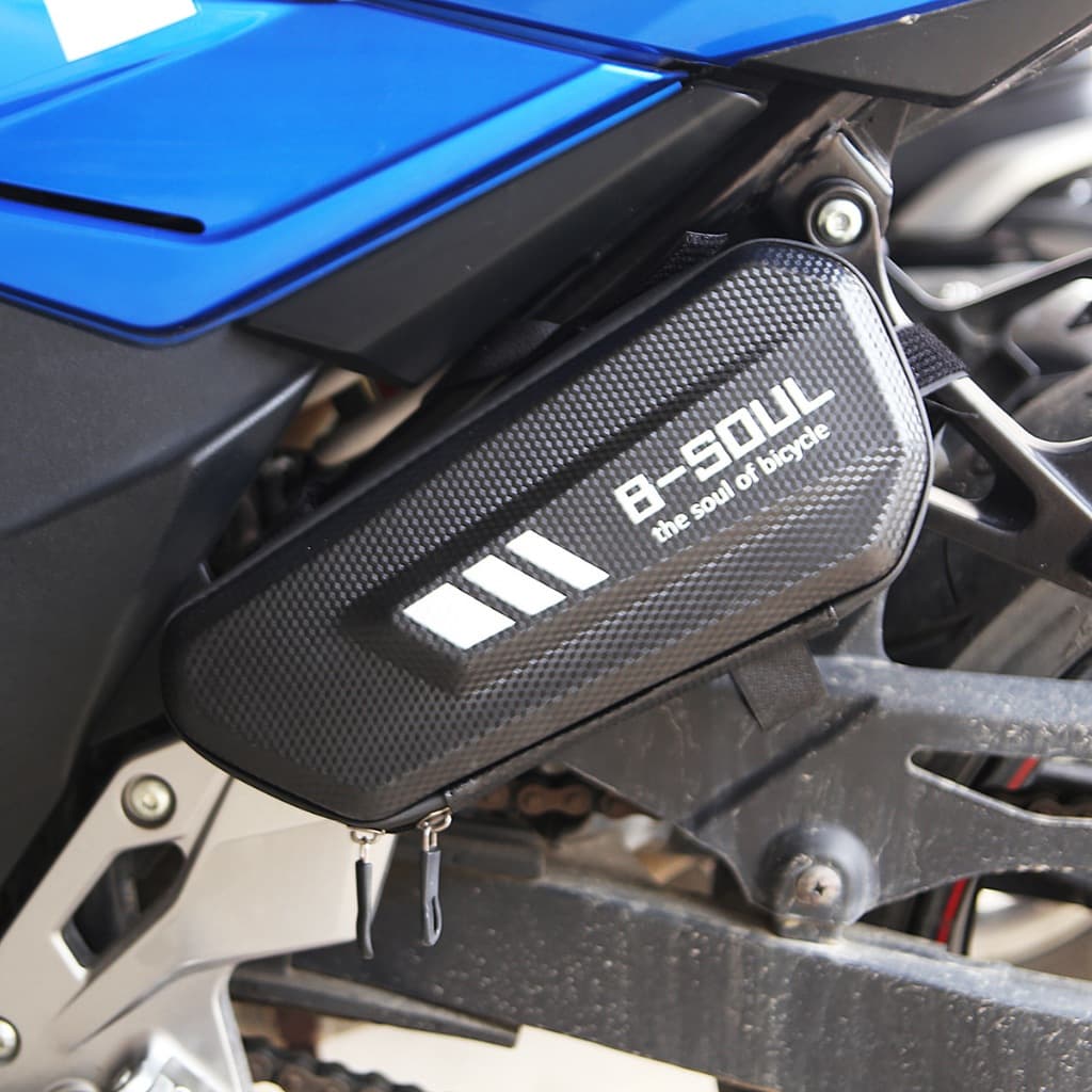 B-soul 2 Unidades De Bolsa Lateral De Armazenamento Rígido EVA Para Motocicleta