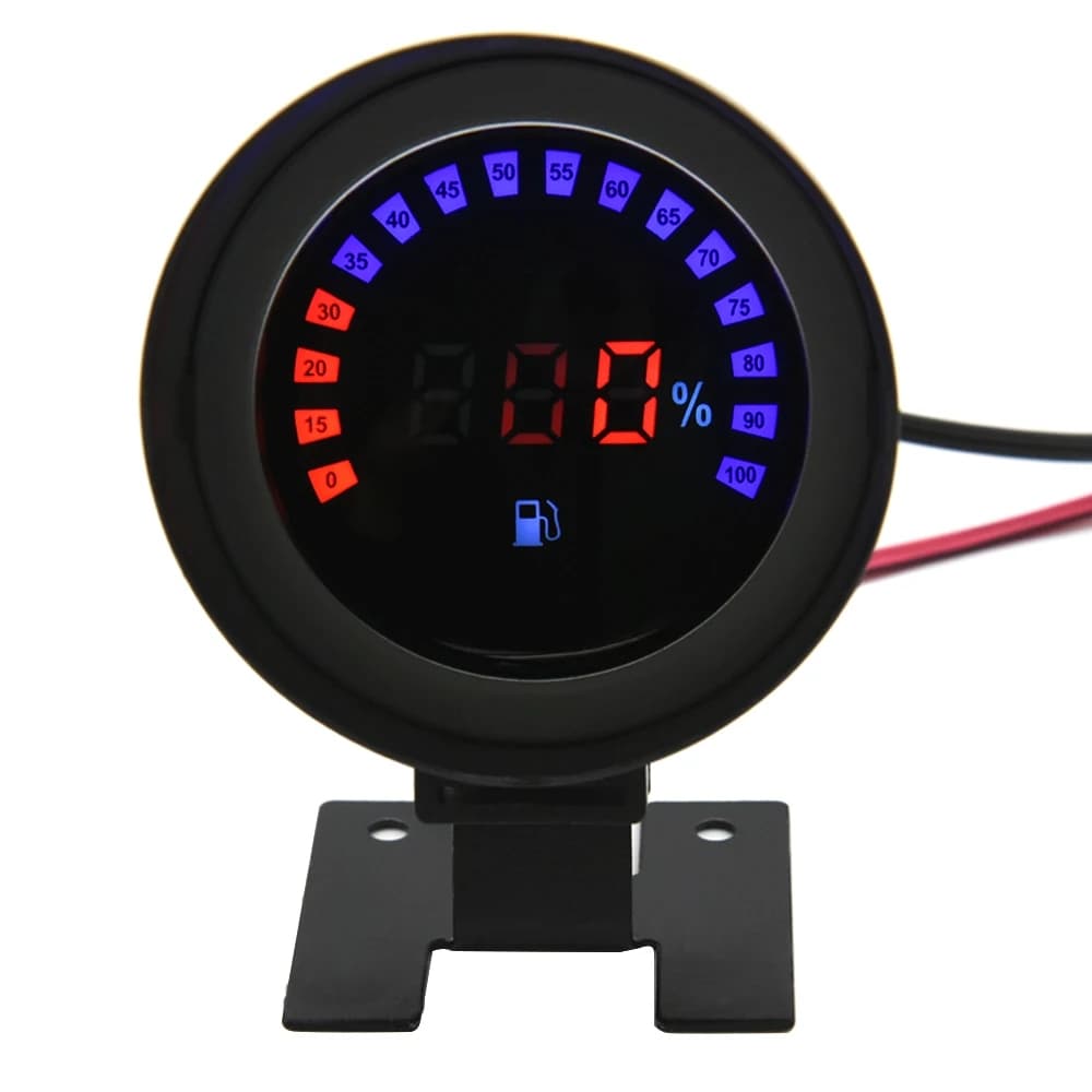 Universal Carro E Motocicleta Digital LCD Indicador De Nível De Combustível Óleo Novo Auto 1KΩ-10KΩ Medidor De
