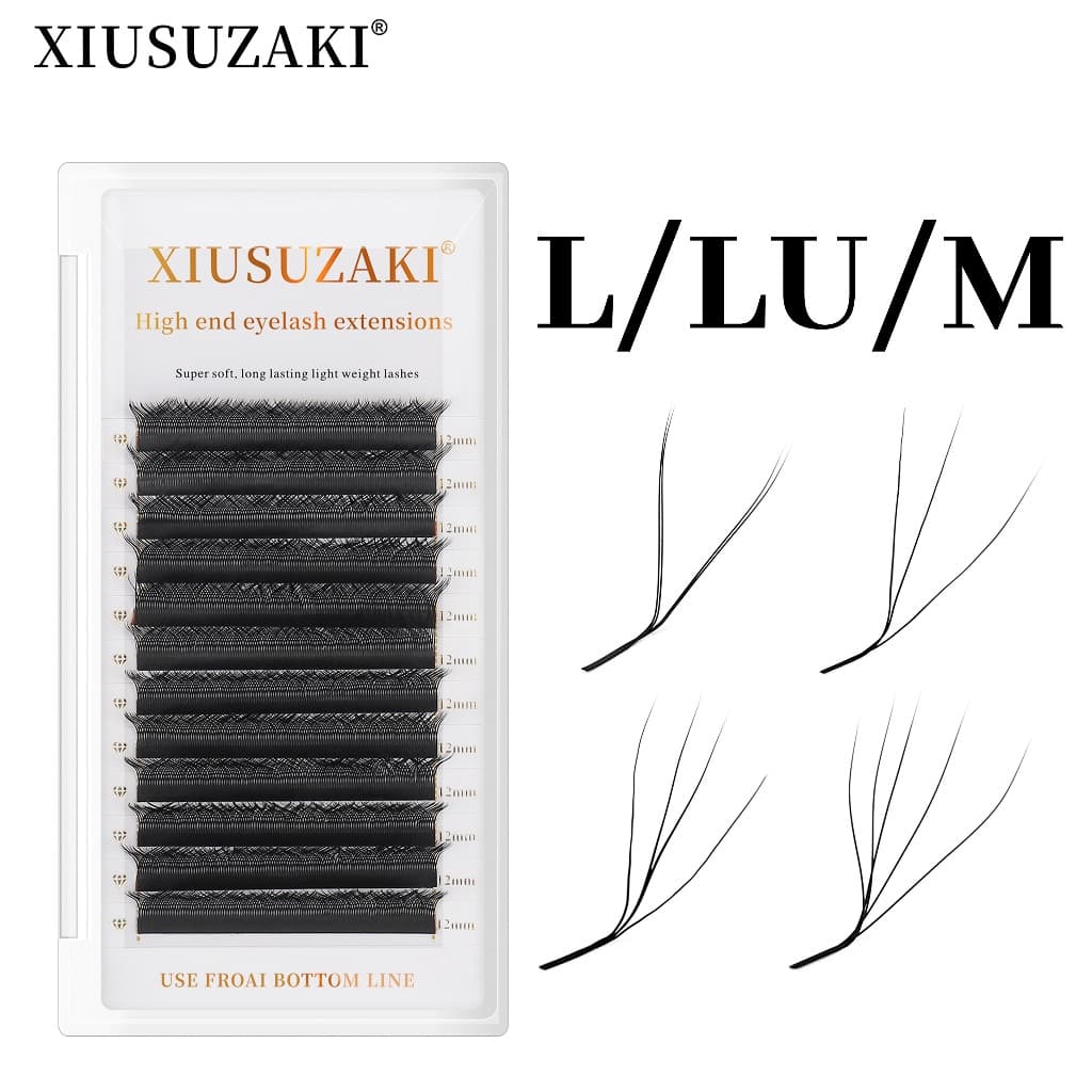 XIUSUZAKI Cílios L/LU/M yy 3D 4D 5D 6D W Floração Automática Fox Para Extensão De Cílios
