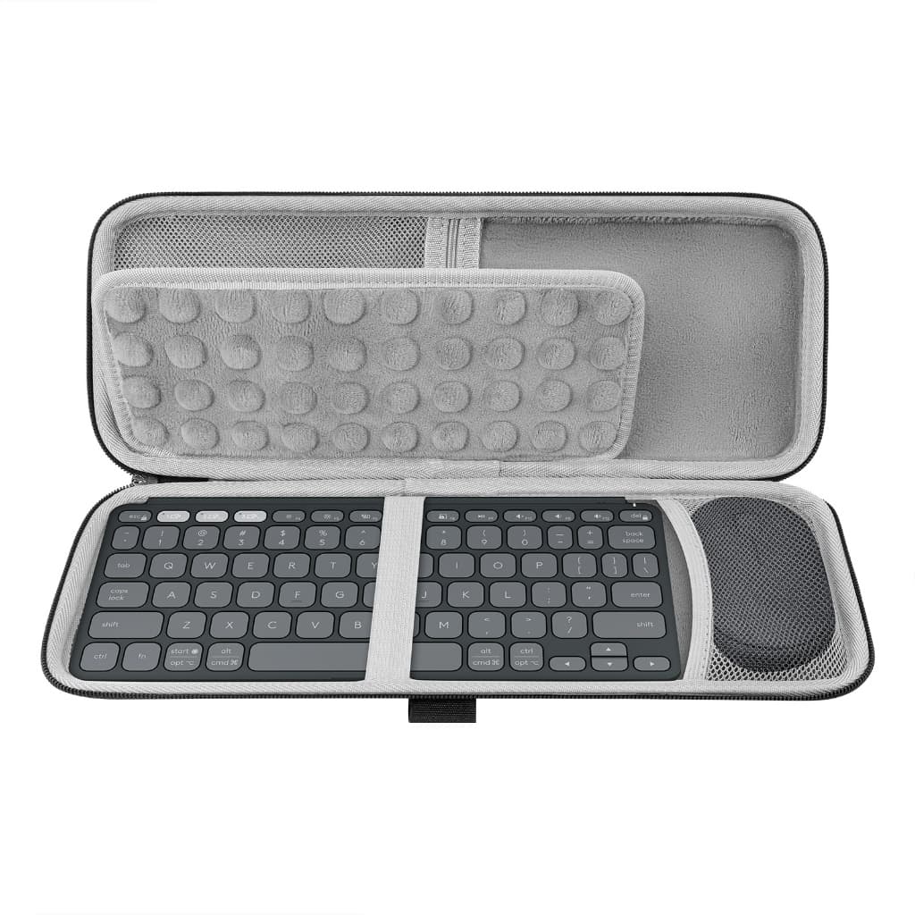 Geekria Hard Case Substituição Para Logitech Keys-to-GO 2 Teclado E Mouse Combo Bolsa De Viagem Protetora