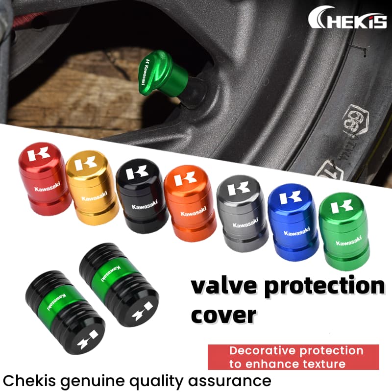 Chekis Para KAWASAKI Z250 Z400 Z500 Z650 Z900 Z1000 VERSYS 650 1000 Tampa De Válvula De Pneu Modificada Com Capa Decorat