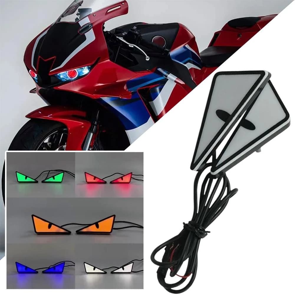 Luz Ocular De Motocicleta LED 12V De Advertência Para Modificação De Carro E Moto