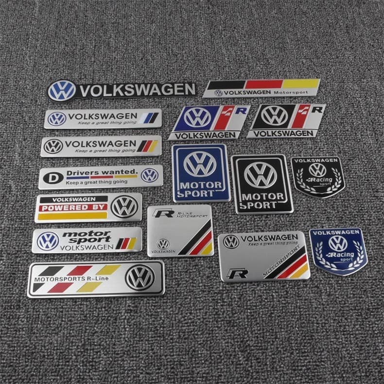 Adequado para adesivos de carro de Metal Volkswagen Passat Passat Jetta Paul Polo Golf Sagitar Magotan CC Lingdu Decoraç