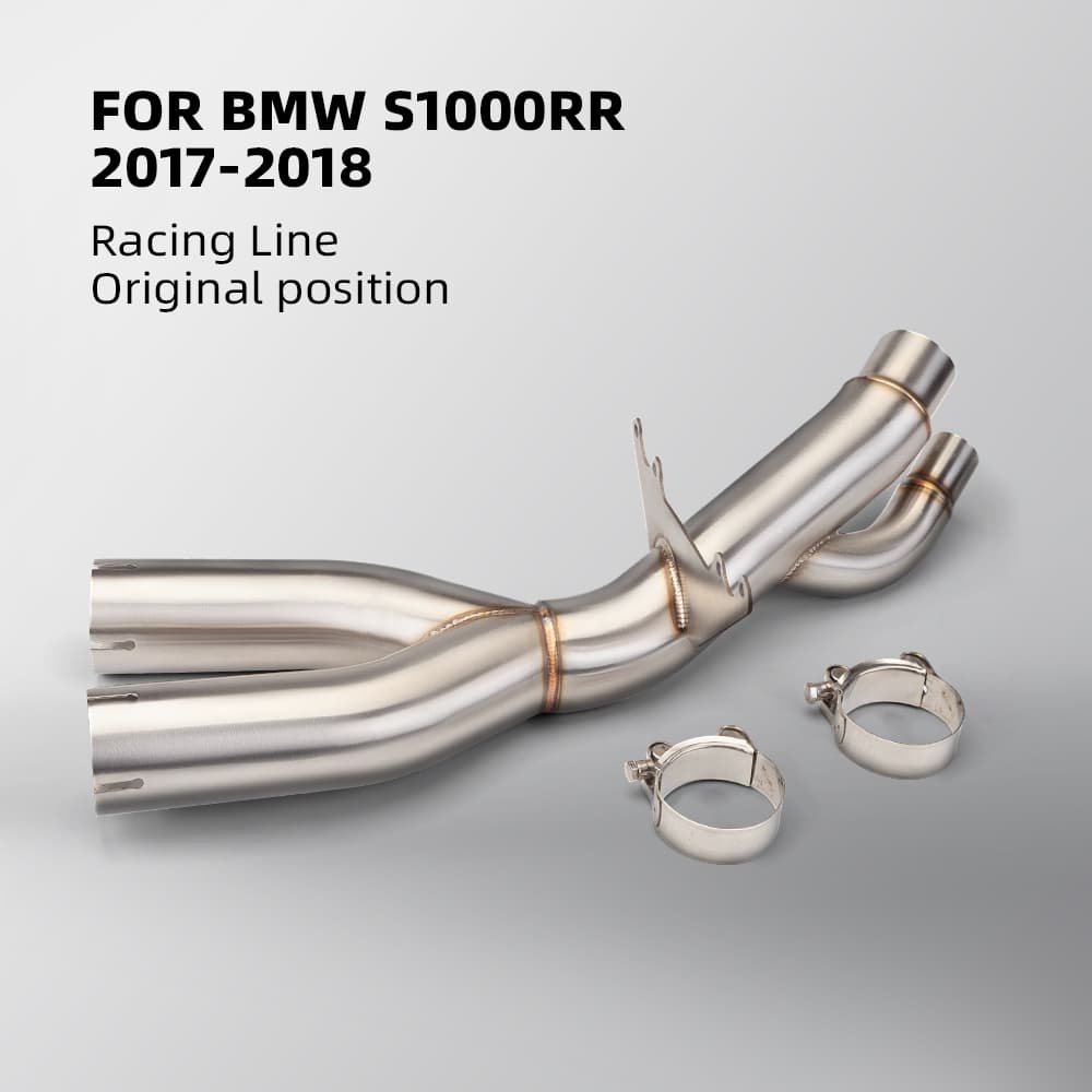 Tubo De Escape Da Motocicleta Para S1000RR S1000R 2017-2018 Linha De Corrida Posição Médio link