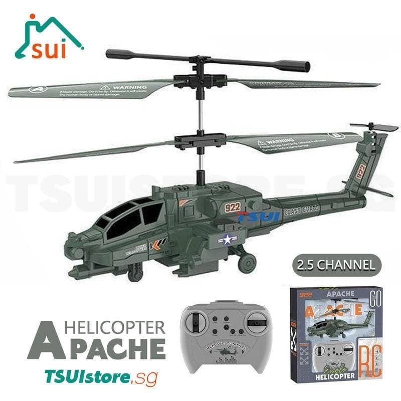 RC Plano De Helicóptero Apache Avião De Controle Remoto Com Giroscópio Para Meninos Brinquedos De Presente Crianças