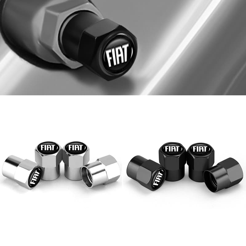 Tampas De Válvula De Pneu De Roda De Carro , 4 Unidades , À Prova De Poeira , Para Fiat Panda Freemont Linea Strada Duca