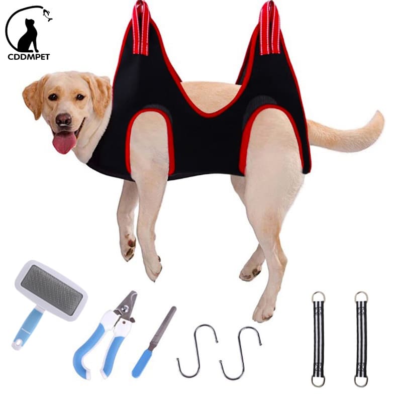 Pet Grooming Hammock Para Cachorro Gatos Bolsa Tesoura Unha Clipe De Unhas Corte Pentes De Estimação