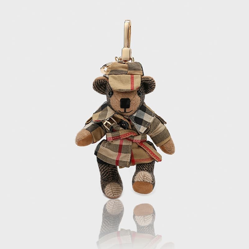 Boneca fofa urso de pelúcia pingente bolsa de joias enfeites de pelúcia boneca de desenho animado casal chaveiro de carr